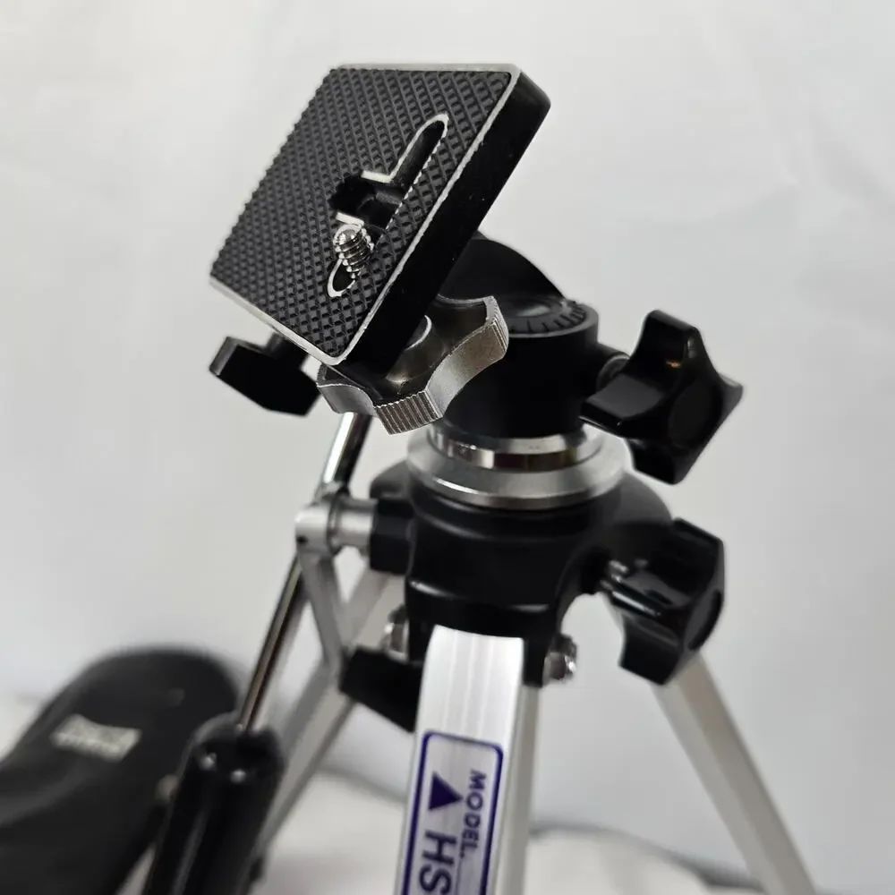 Heiwa Camera Tri-Pod HS-142 Black Silver Adjustable 16